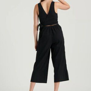 Lucky Brand Blake black jumpsuit L
